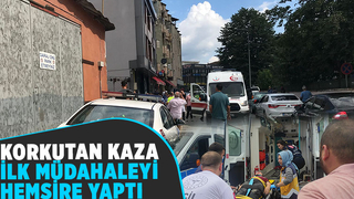 Aniden yola çıktı otomobil çarptı