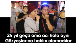 Anma programında gözyaşlarını tutamadılar