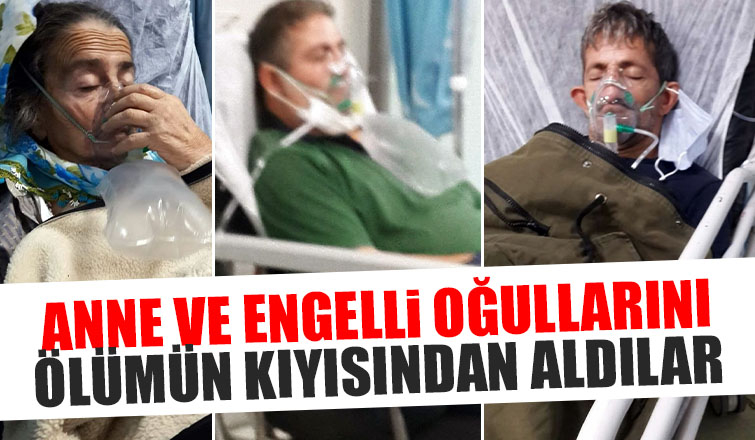 Anne ve iki oğlu ölümün kıyısından döndü