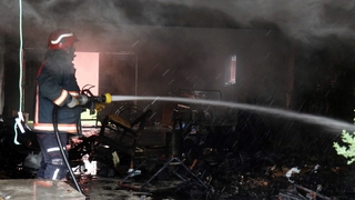 Apartmanda yangın paniği