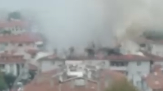 Apartmanda yangın paniği