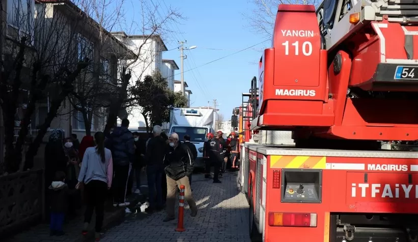 Apartmanda yangın paniği