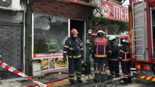 Aperatifçide yangın paniği