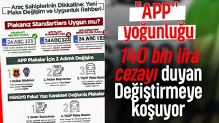 APP plaka yoğunluğu
