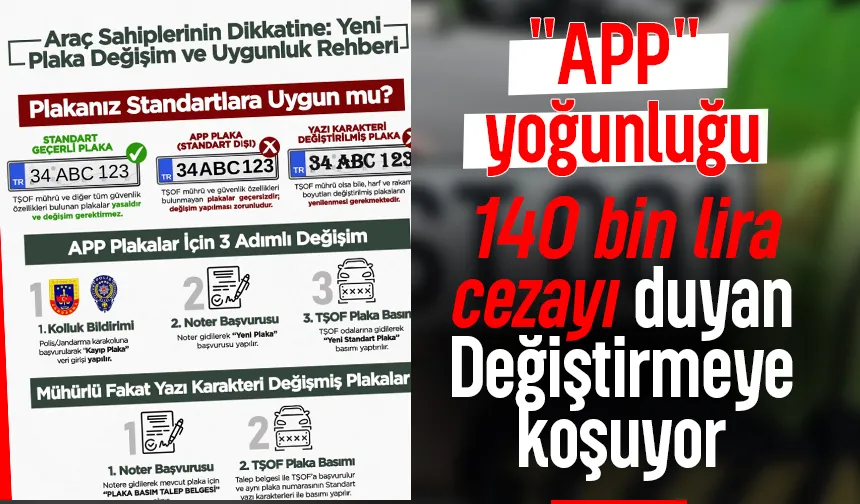 APP plaka yoğunluğu