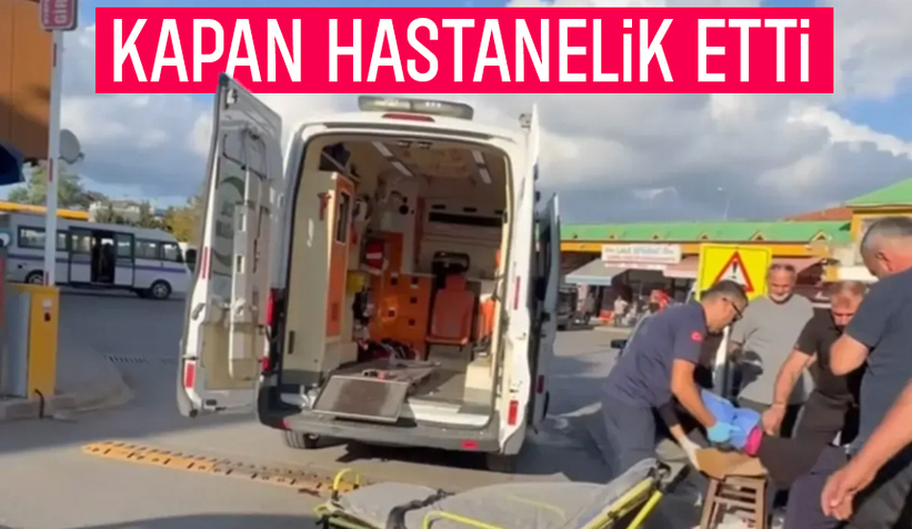 Araç kapanı ayağına battı