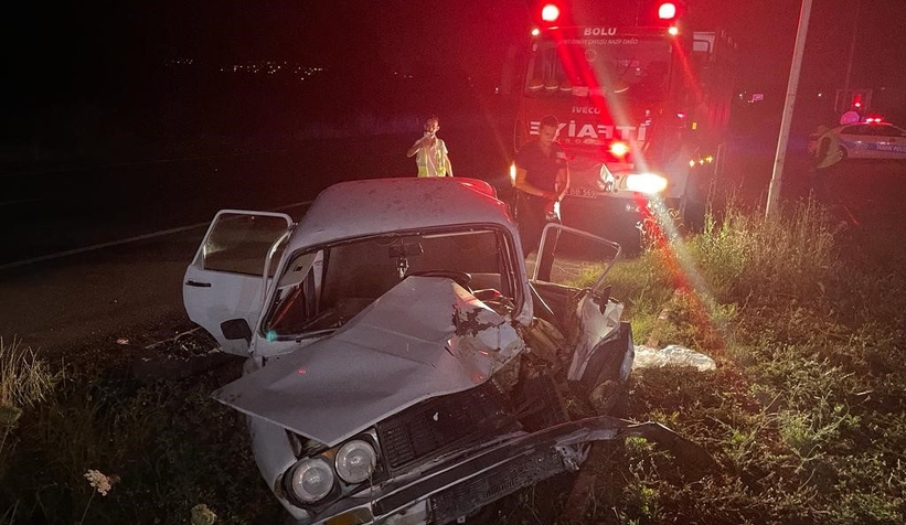 Araca, ardından duvara çarptı: 1 ağır yaralı