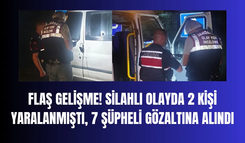 Araca Ateş Açılması Sonucu 2 Kişi Yaralanmıştı, 7 Gözaltı