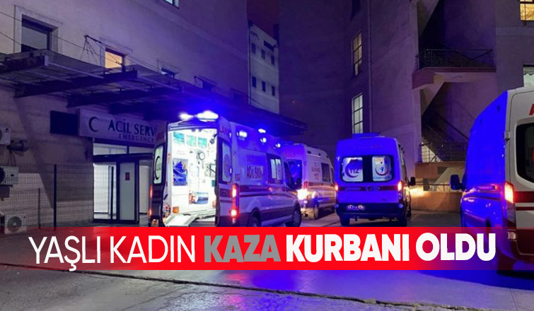 Aracın çarptığı yaşlı kadın hayatını kaybetti