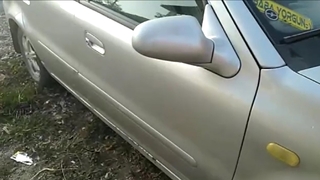 Aracını çizdiler, böyle isyan etti