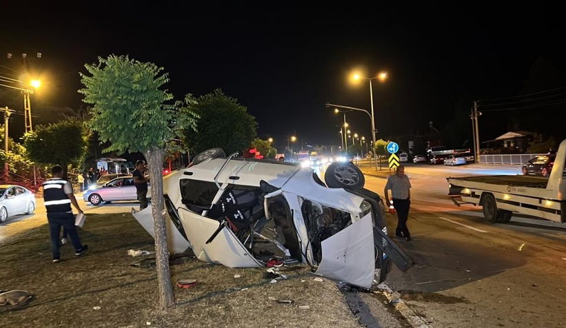 Araçlar takla attı: 2’si ağır 6 yaralı