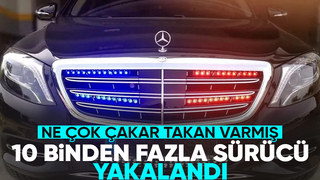 Araçlarına çakar takan 10 bin 22 sürücü yakalandı