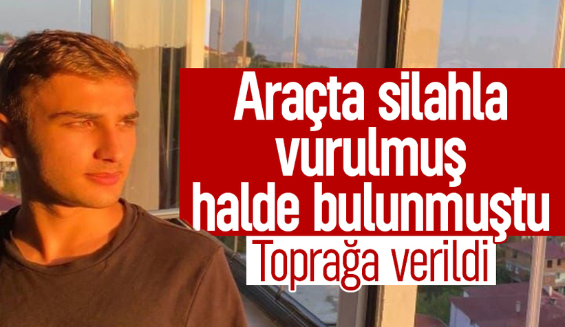 Araçta ölü bulunan gence acı veda