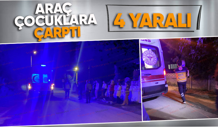 Aralık ta kaza 4 çocuk yaralı