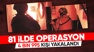 Aranan 4 bin 995 kişi yakalandı