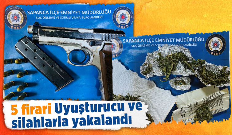 Aranan 5 kişi yakalandı