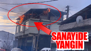 Arifiye'de sanayide yangın