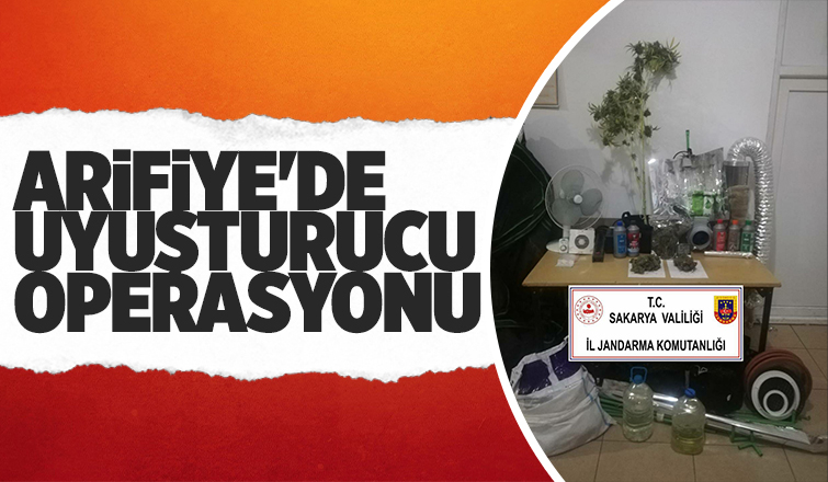 Arifiye'de uyuşturucu operasyonu