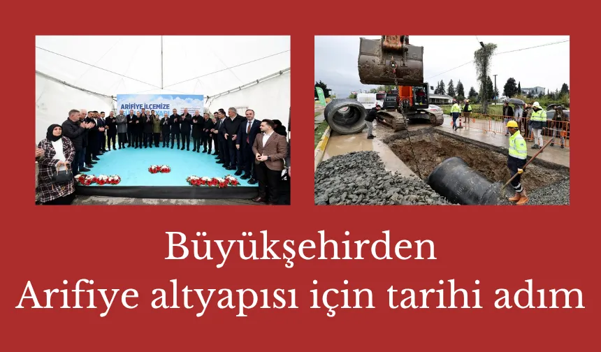 Arifiye'ye 12 kilometrelik alt yapı yatırımı