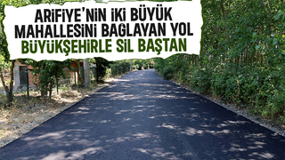 Arifiye’nin iki büyük mahallesini bağlayan yol yenilendi