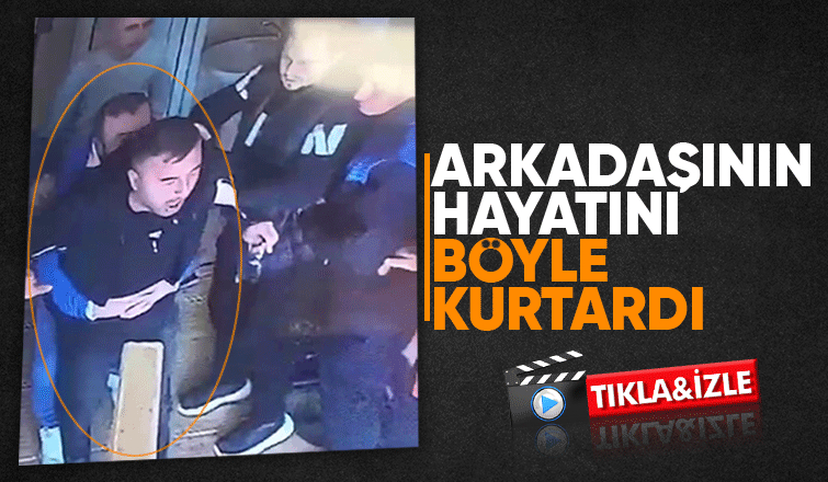 Arkadaşını heimlich manevrasıyla kurtardı