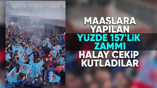 Arma Filtre'de işçiler maaş zammını halay çekip kutladı