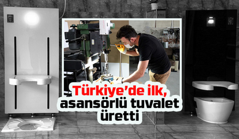 Asansörlü tuvalet üretti