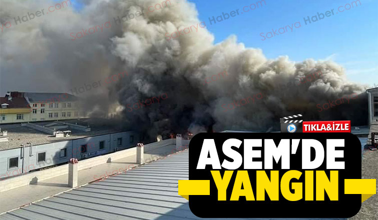 Asem'de döşeme atölyesinde yangın