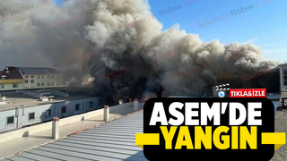 Asem'de döşeme atölyesinde yangın
