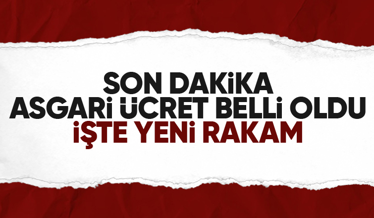 Asgari ücret açıklandı