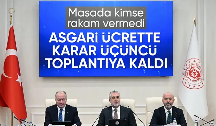 Asgari ücret pazarlığında 2'nci toplantı sona erdi