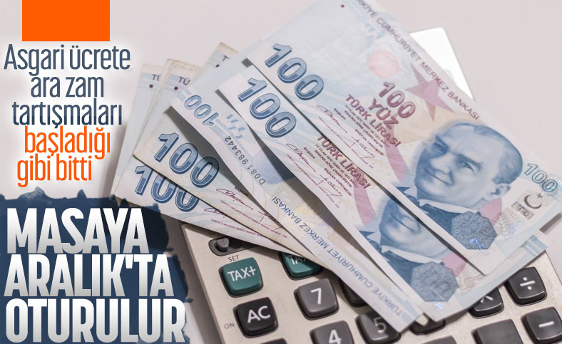 Asgari ücret zam beklentisi başladığı gibi bitti
