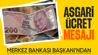 Asgari ücreti için dikkat çeken mesaj