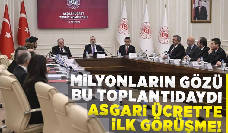 Asgari ücrette ilk görüşme sona erdi