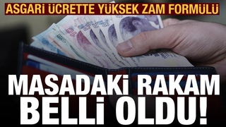 Asgari ücrette masadaki rakam belli oldu