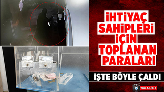 Asırlık camide ihtiyaç sahipleri için toplanan paraları işte böyle çaldı