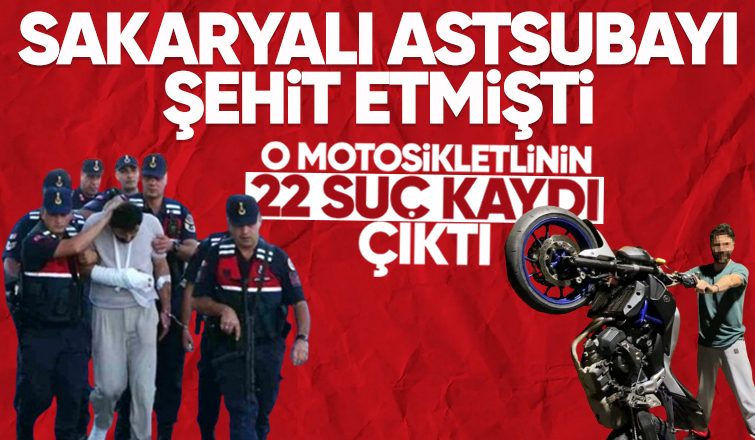 Astsubay Çangır'ı şehit eden motosikletlinin 22 suç kaydı çıktı