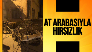 At arabasıyla inşaat malzemelerini çalıyordu, yakalandı