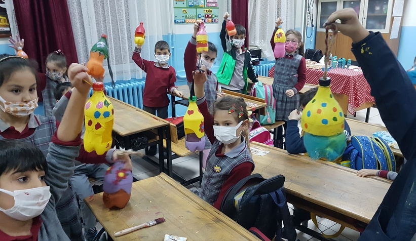 Atatürk İlkokulu 1-E sınıfında Değerli Oyunlar projesi