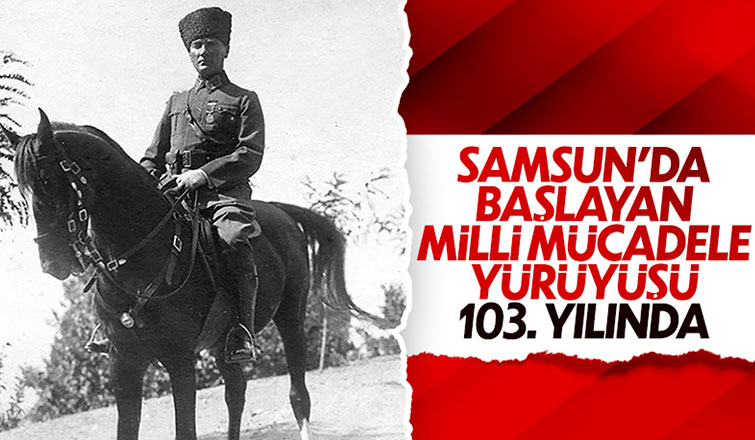 Atatürk'ün Samsun'a çıkışının 103. yılı