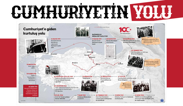 Atatürk ve silah arkadaşlarının Cumhuriyet’e giden yolculuğu