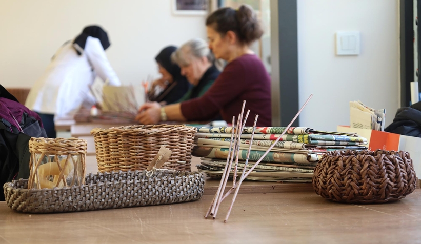 Atıklar ilham veren ellerde sanat olarak hayata dönüyor