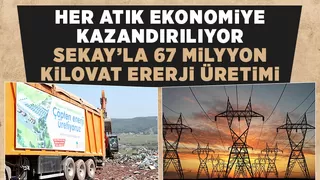 Atıklardan 90 bin kişinin elektrik ihtiyacını karşılayacak üretim