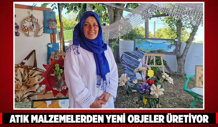 Atıklardan tasarladığı objeleri açtığı sergiyle tanıttı