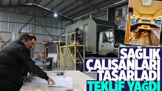 Atıl kamyon lüks karavana döndü 