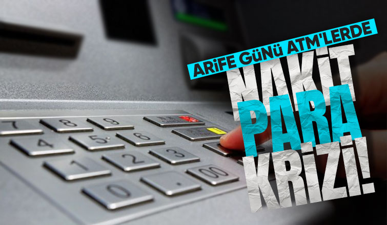 ATM'lerde para bitti vatandaş tepki gösterdi