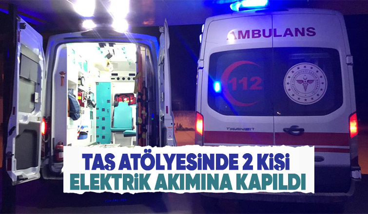 Atölyede elektrik akımına kapıldılar