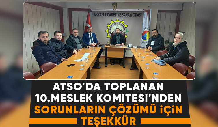 ATSO 10. Meslek Komitesi toplandı