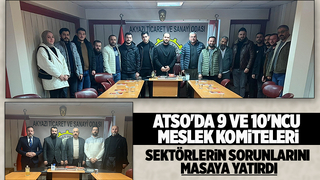 ATSO 9 ve 10'ncu Meslek Komiteleri toplandı