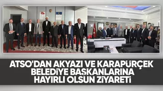 ATSO heyetinden Başkanlara hayırlı olsun ziyareti